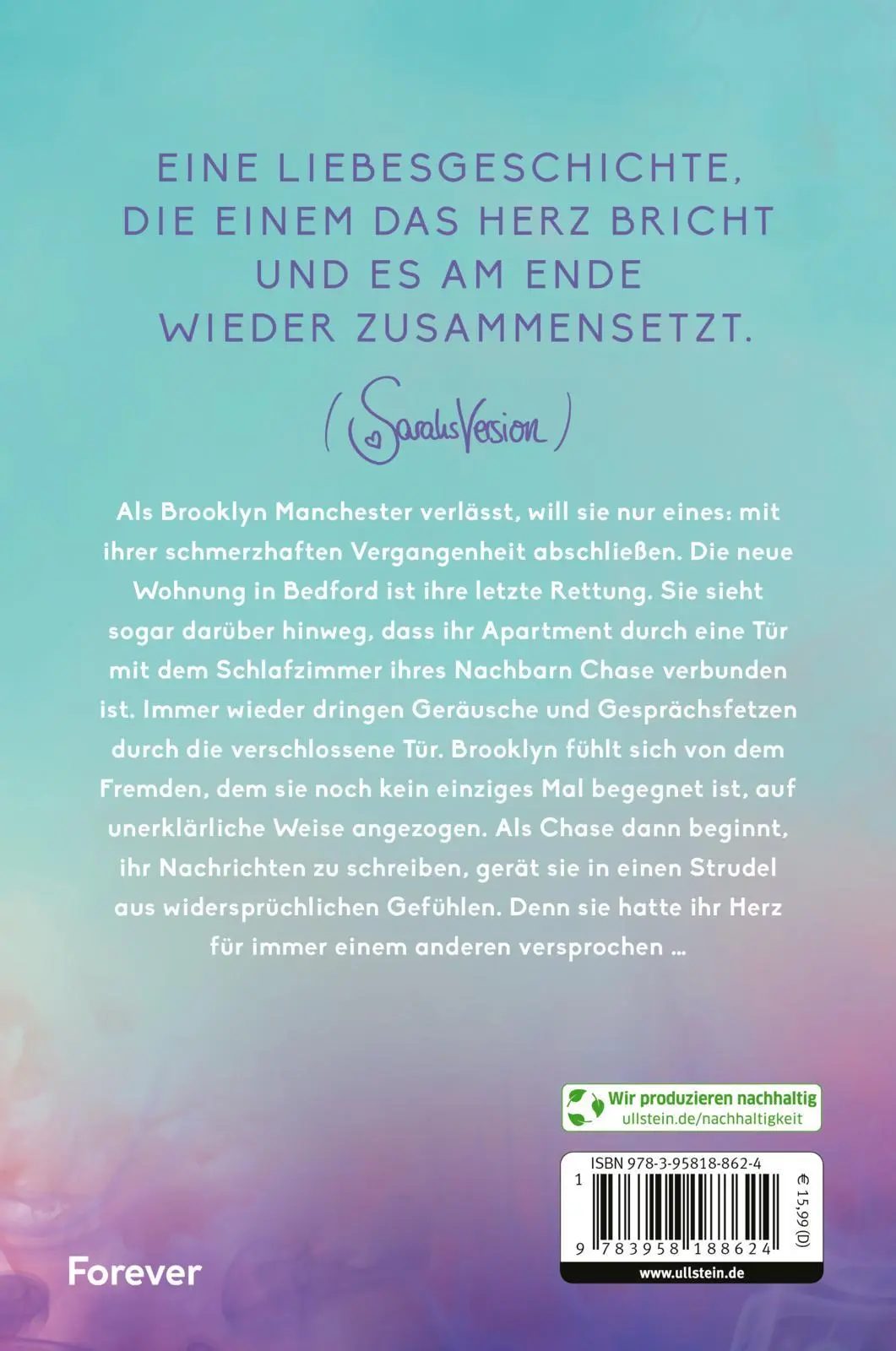 Rückseite: 9783958188624 | Perfectly Broken | Sarah Stankewitz | Taschenbuch | Bedford-Reihe