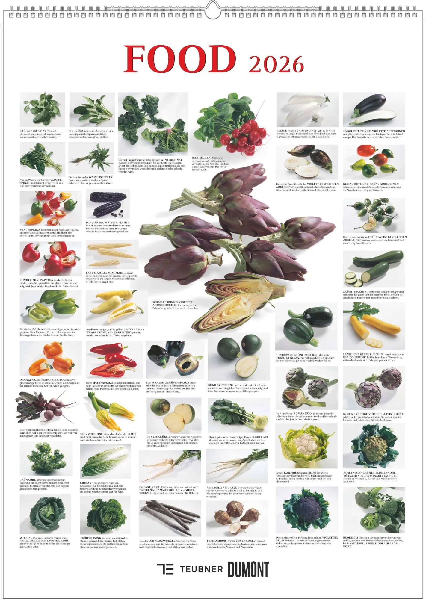 Cover: 4069095008724 | Food 2026 - Bildkalender 50x70 cm - mit kurzen Beschreibungen zu...