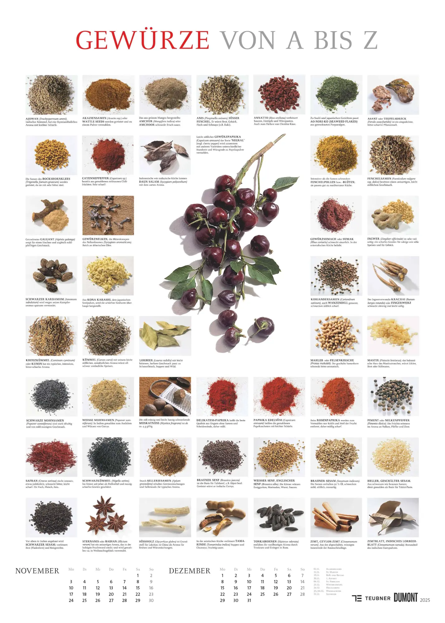 Bild: 4069095008724 | Food 2026 - Bildkalender 50x70 cm - mit kurzen Beschreibungen zu...