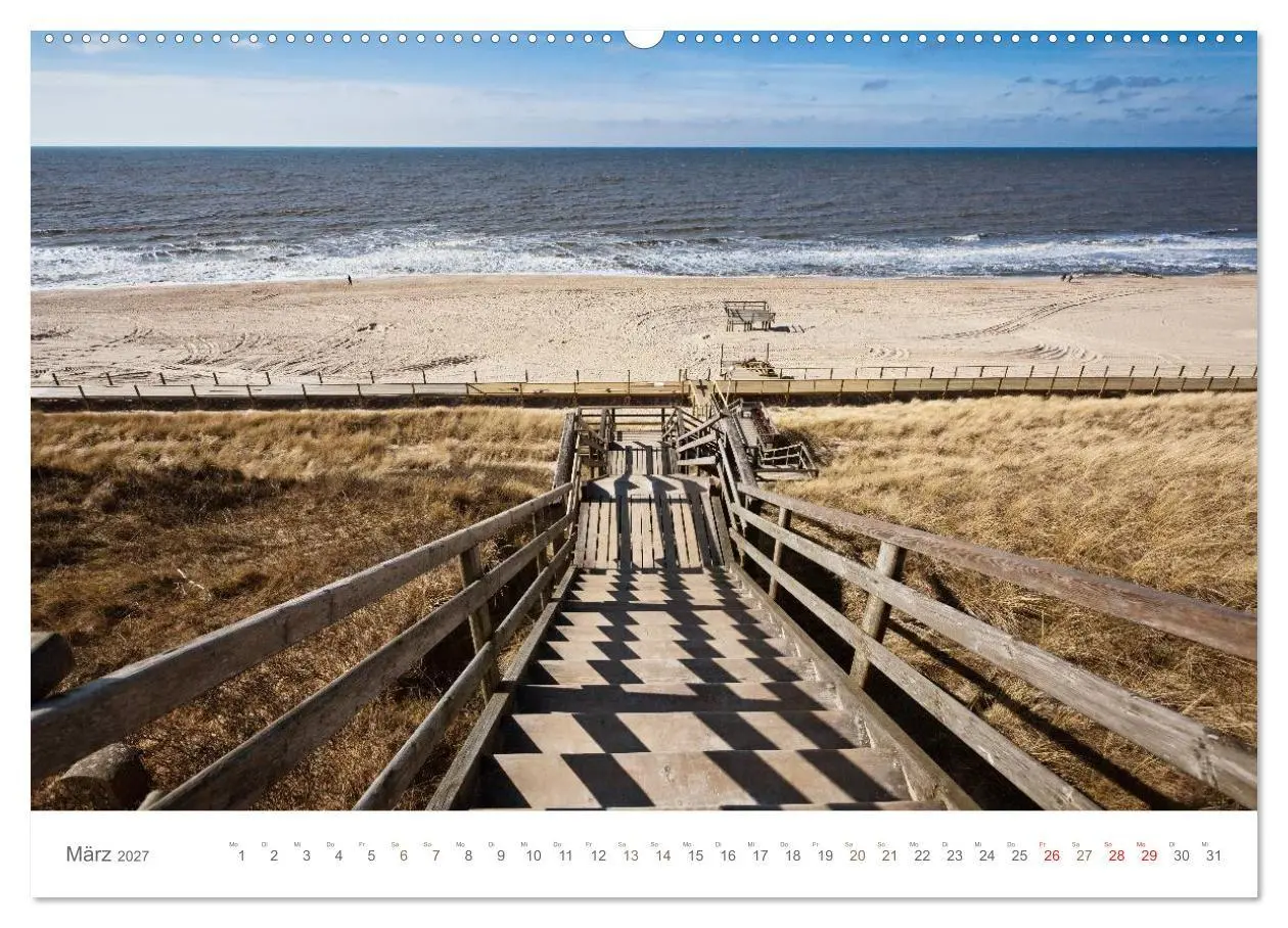 Bild: 9783594138724 | Stege &amp; Wege auf Sylt (hochwertiger Premium Wandkalender 2027 DIN...