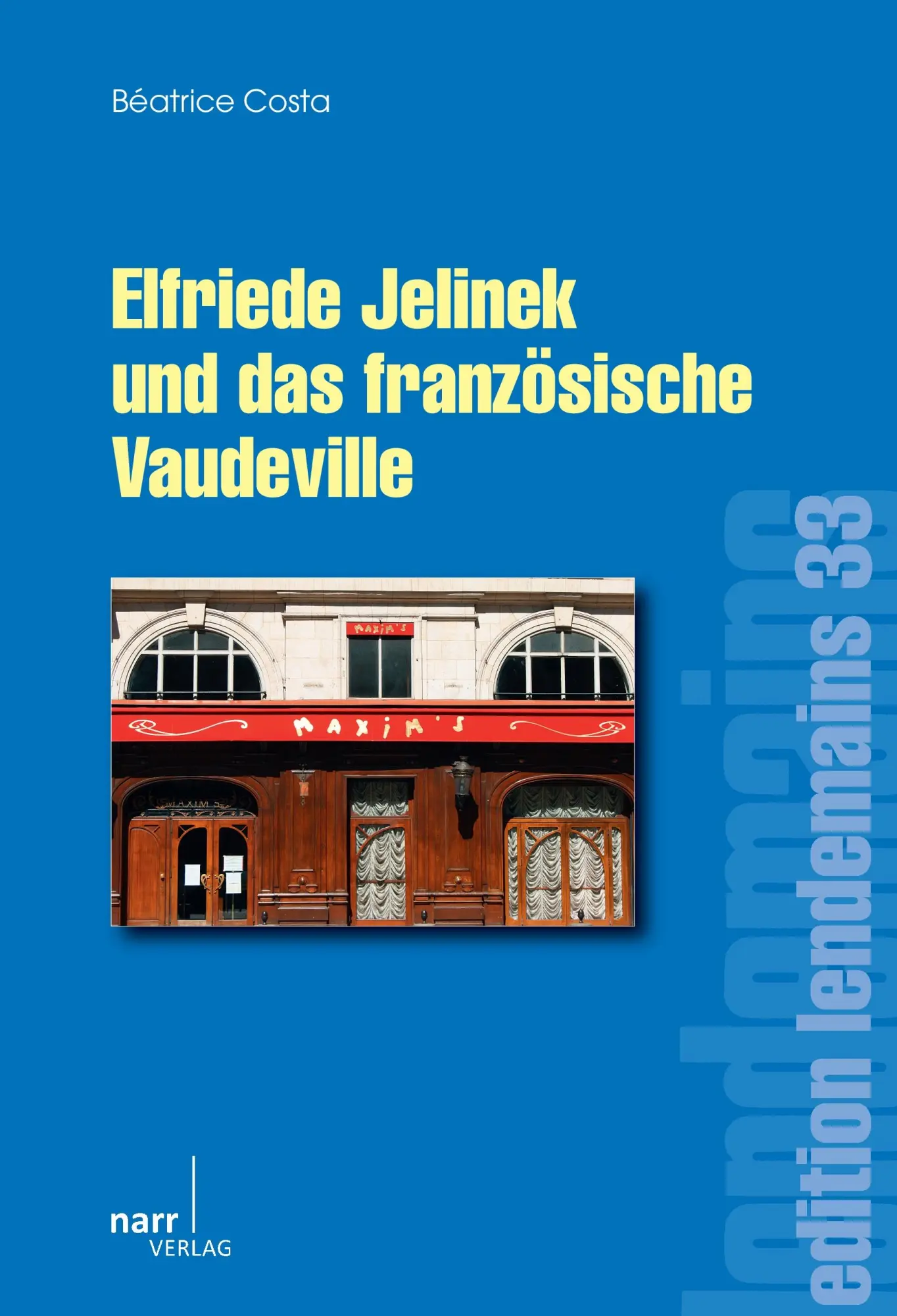 Cover: 9783823368724 | Elfriede Jelinek und das französische Vaudeville | Béatrice Costa