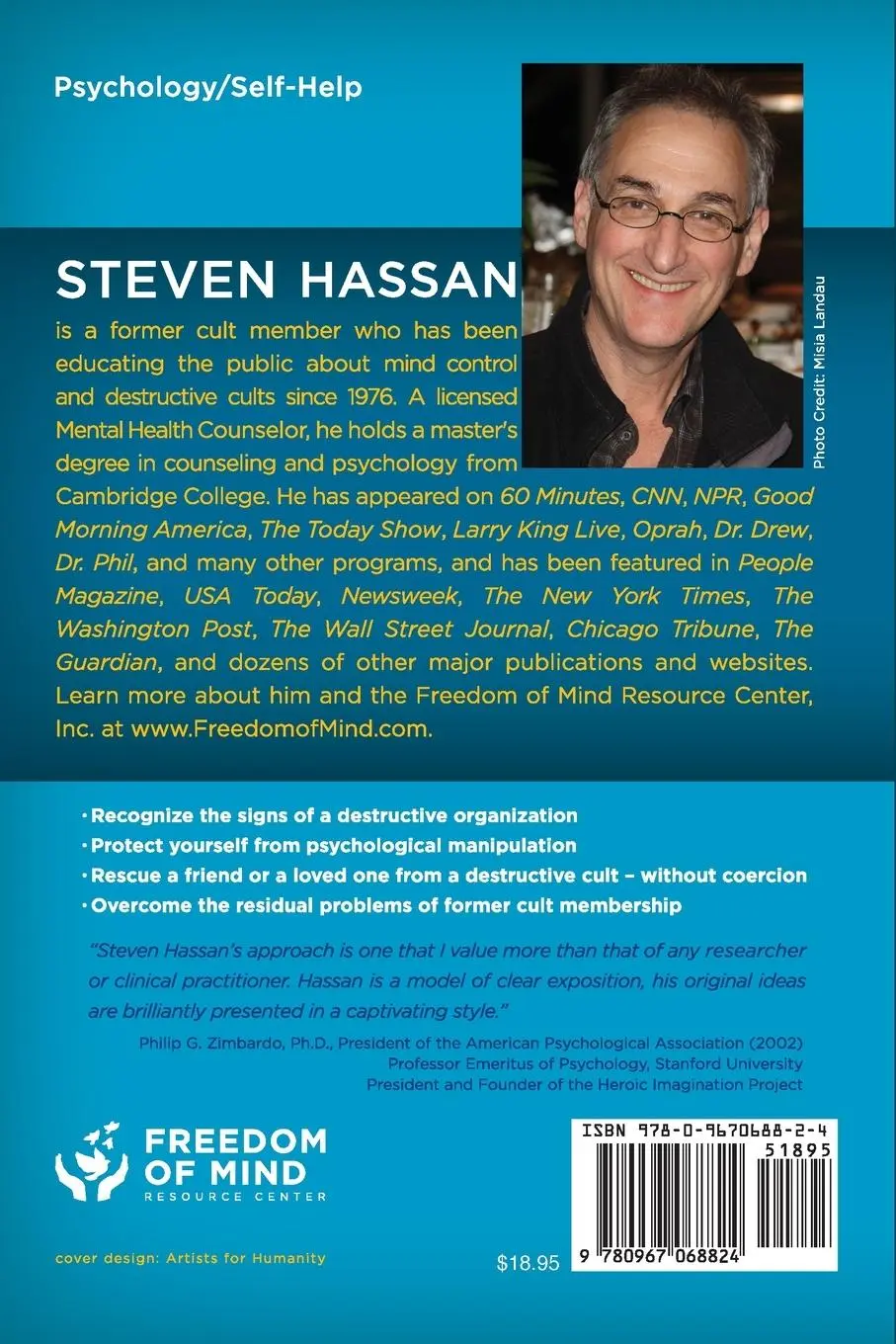 Rückseite: 9780967068824 | Combating Cult Mind Control | Steven Hassan | Taschenbuch | Englisch