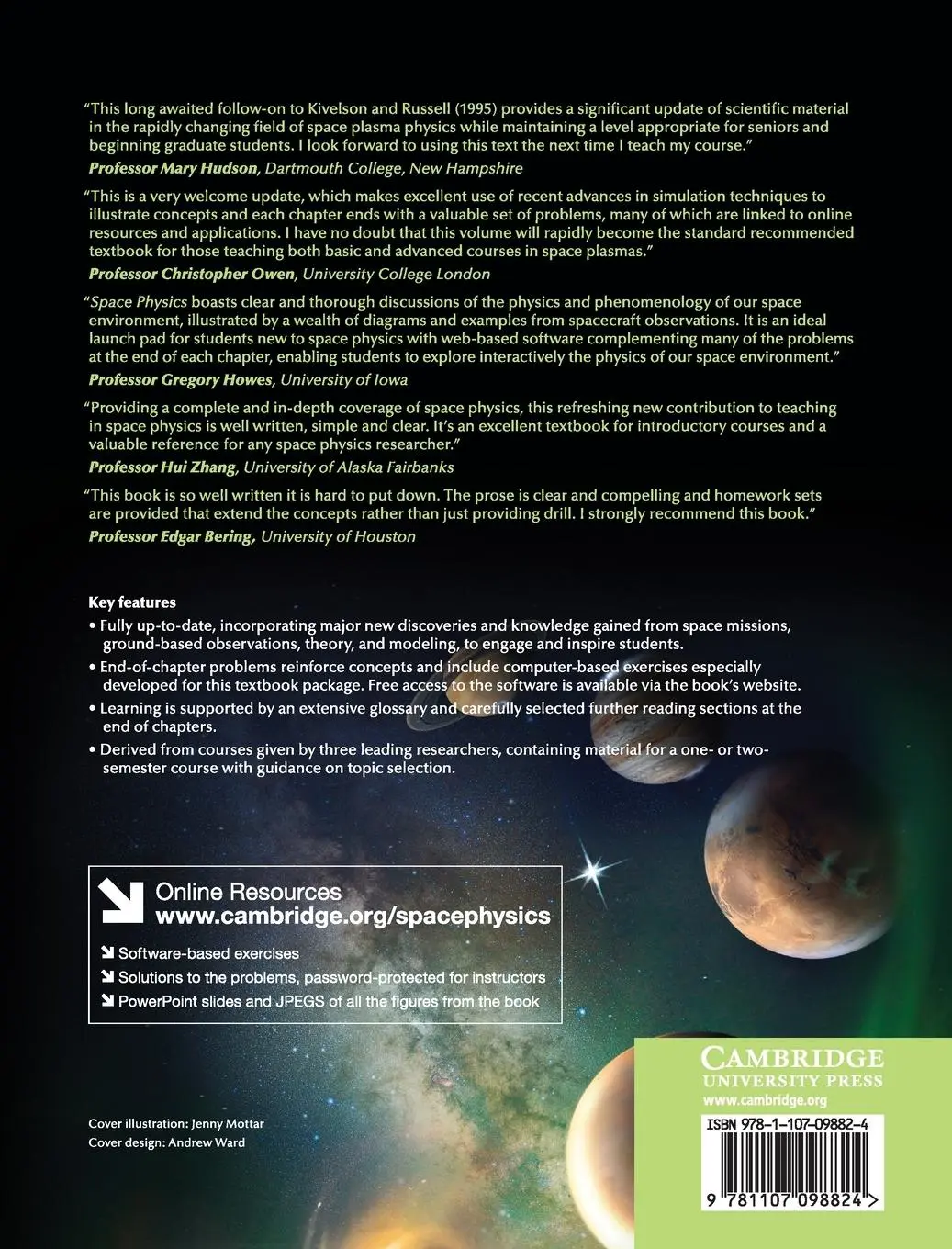 Rückseite: 9781107098824 | Space Physics | C. T. Russell (u. a.) | Buch | Gebunden | Englisch
