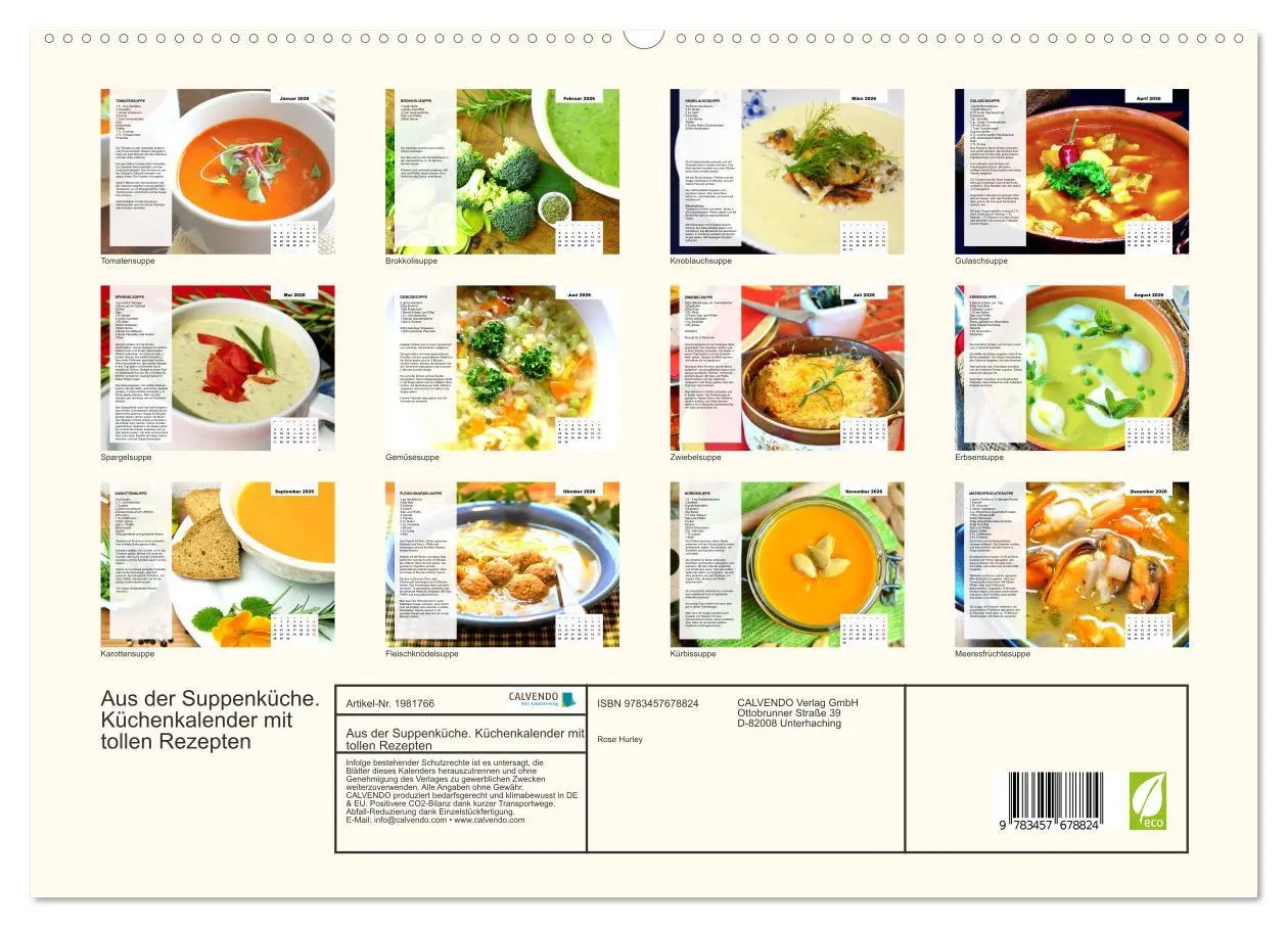 Bild: 9783457678824 | Aus der Suppenküche. Küchenkalender mit tollen Rezepten...
