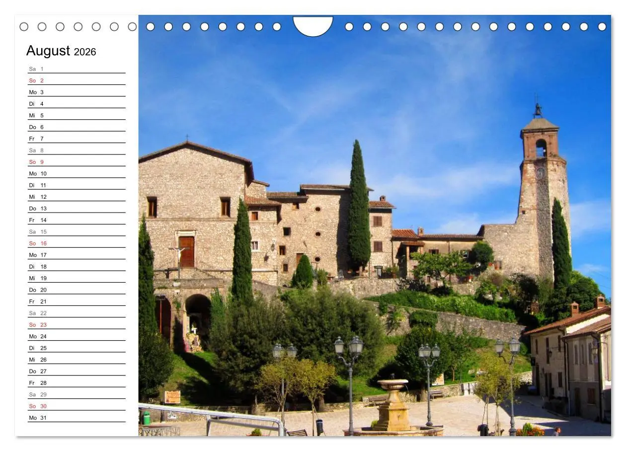 Bild: 9783457988824 | Franziskusweg - Camino di Assisi (Wandkalender 2026 DIN A4 quer),...
