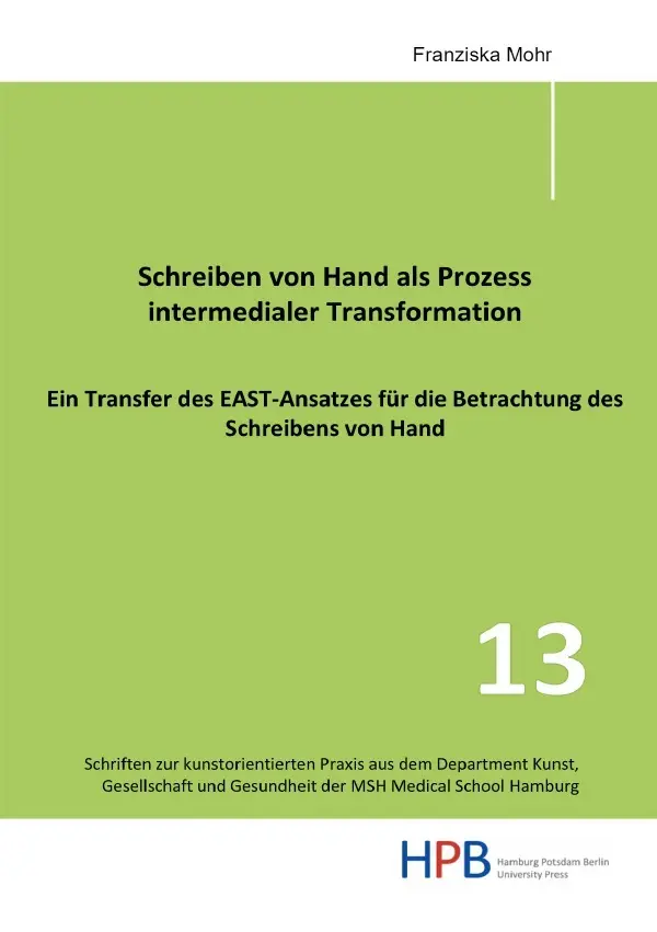 Cover: 9783754128824 | Schreiben von Hand als Prozess intermedialer Transformation | Mohr