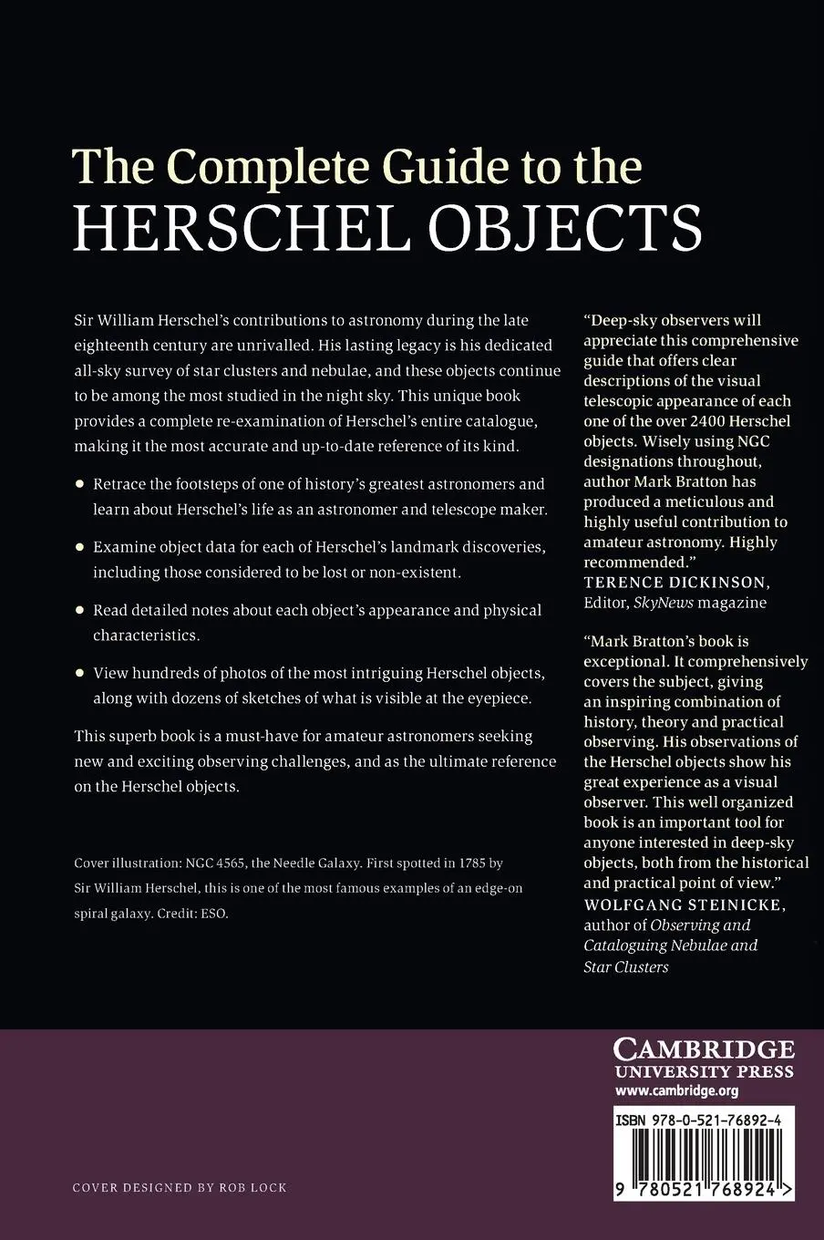 Rückseite: 9780521768924 | The Complete Guide to the Herschel Objects | Mark Bratton | Buch