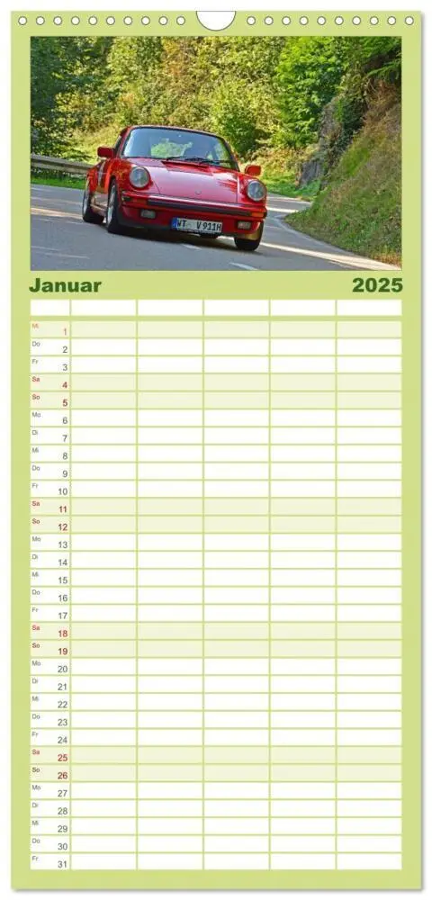 Bild: 9783457118924 | Familienplaner 2025 - Porsche Oldtimer - EGGBERG KLASSIK - Der Berg...