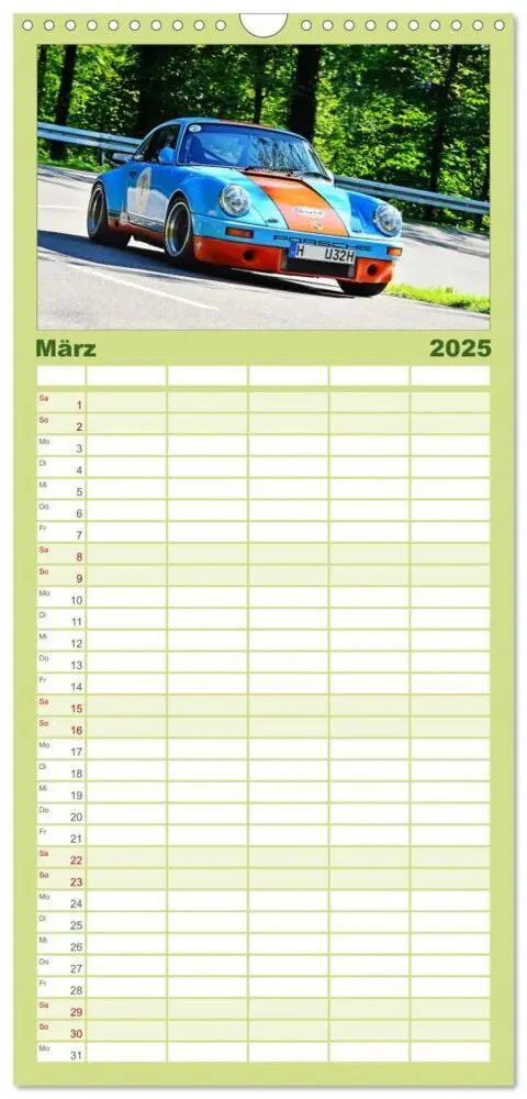 Bild: 9783457118924 | Familienplaner 2025 - Porsche Oldtimer - EGGBERG KLASSIK - Der Berg...