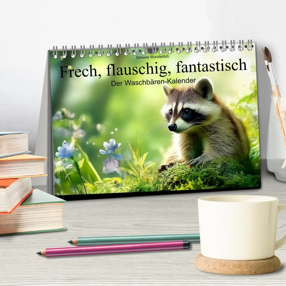 Bild: 9783457288924 | Frech, flauschig, fantastisch - Der Waschbären-Kalender...