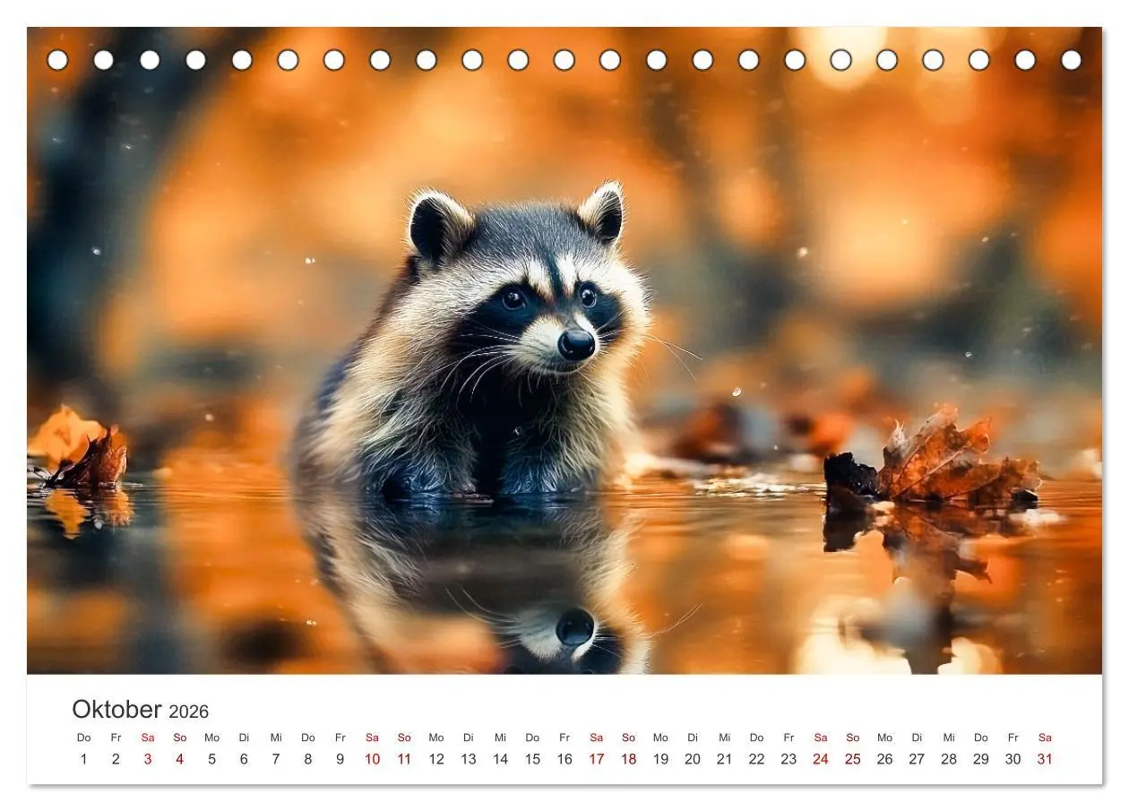 Bild: 9783457288924 | Frech, flauschig, fantastisch - Der Waschbären-Kalender...