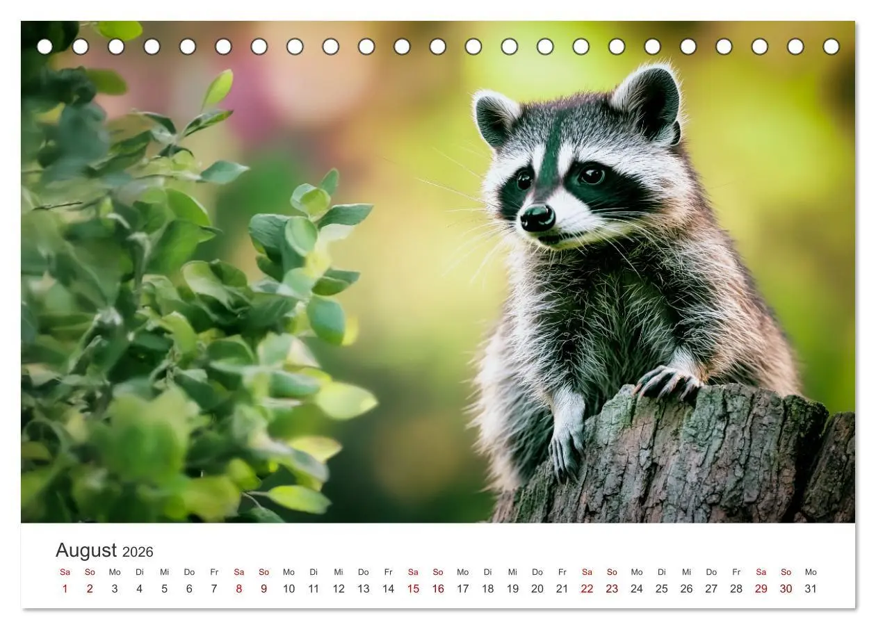 Bild: 9783457288924 | Frech, flauschig, fantastisch - Der Waschbären-Kalender...