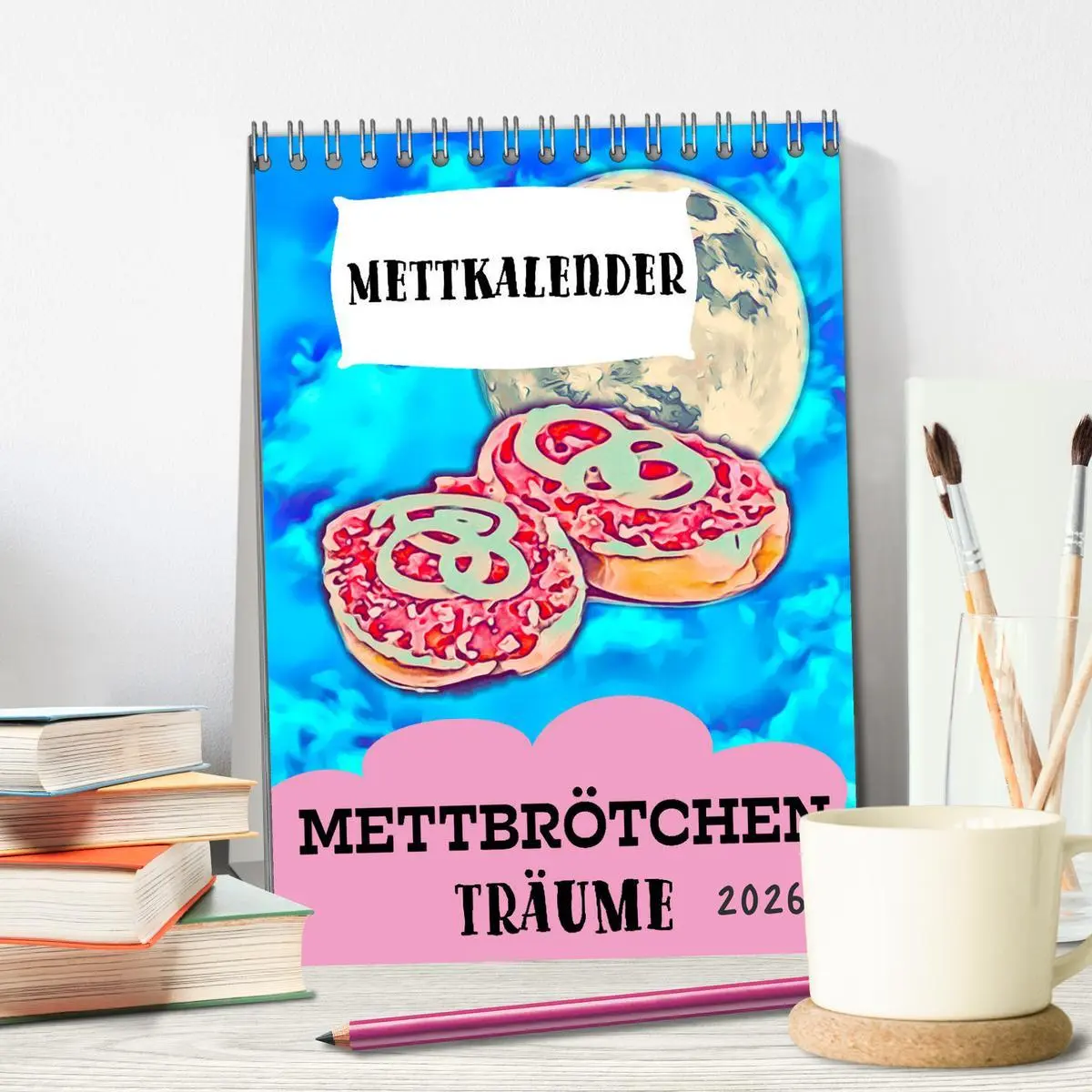 Bild: 9783516378924 | Mettbrötchen Träume - Mettkalender (Tischkalender 2026 DIN A5...