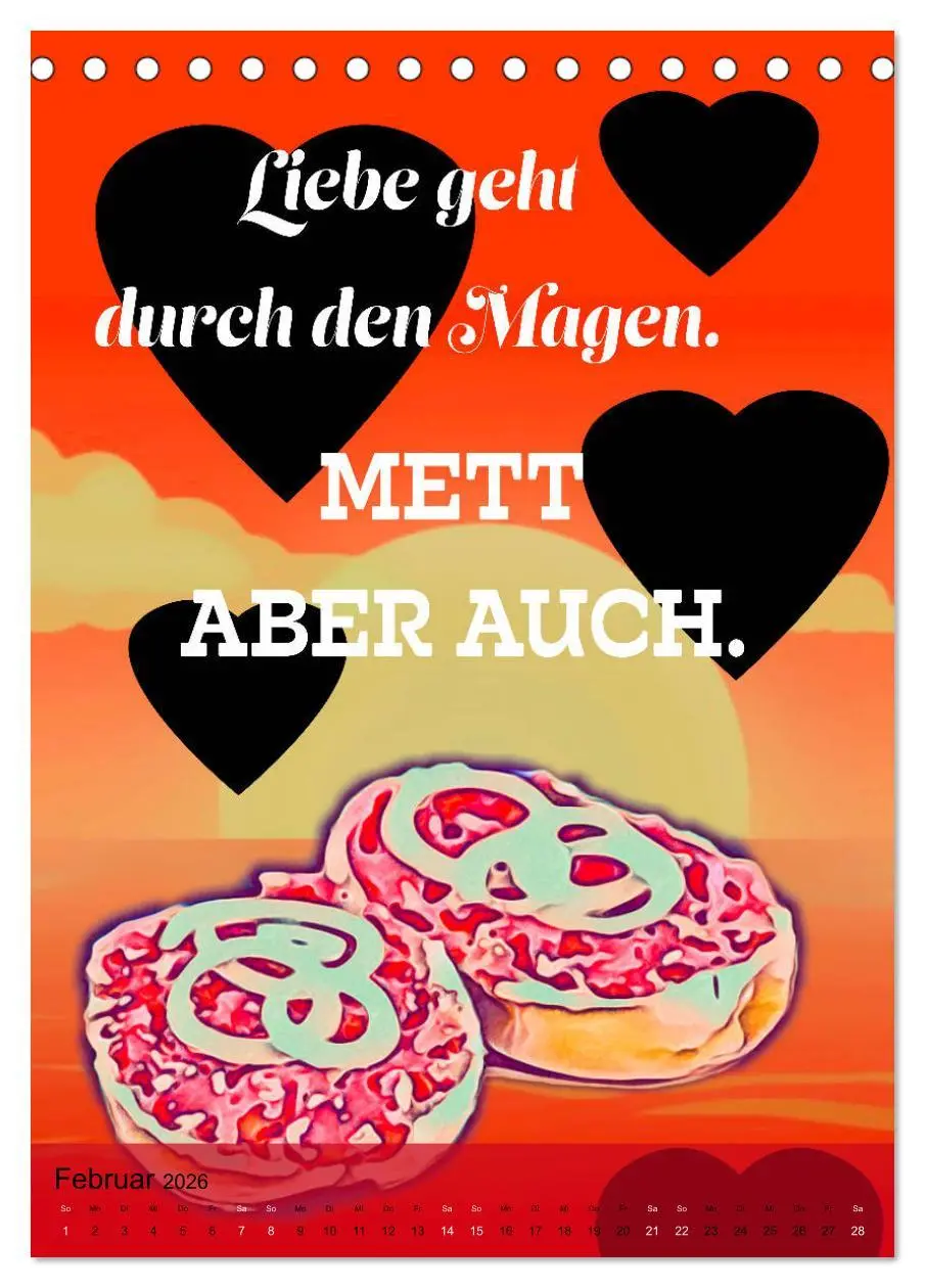 Bild: 9783516378924 | Mettbrötchen Träume - Mettkalender (Tischkalender 2026 DIN A5...