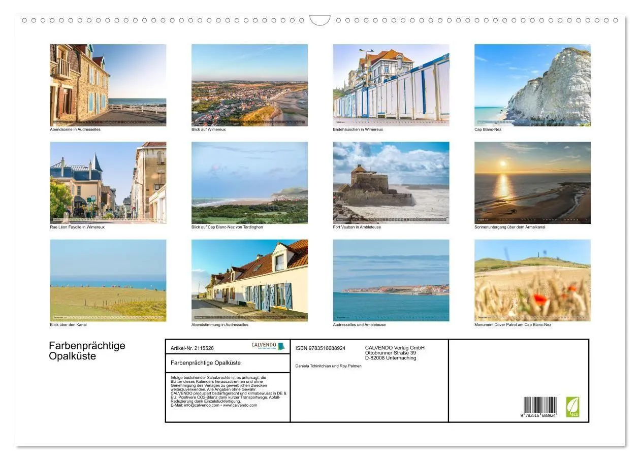 Bild: 9783516688924 | Farbenprächtige Opalküste (Wandkalender 2026 DIN A2 quer), CALVENDO...