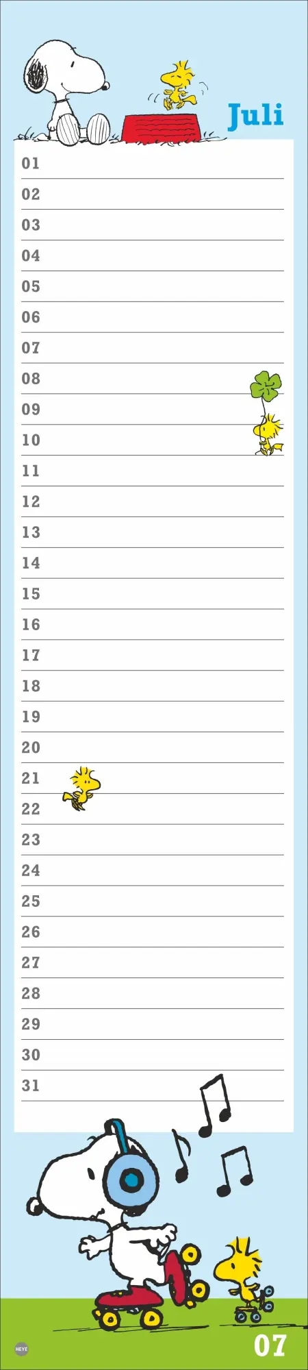 Bild: 9783756408924 | Peanuts Geburtstagskalender Langplaner | Kalender | Spiralbindung
