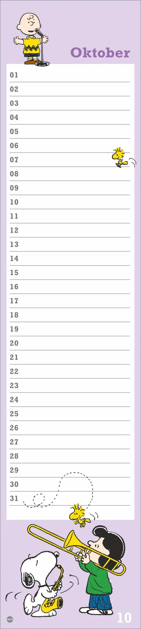 Bild: 9783756408924 | Peanuts Geburtstagskalender Langplaner | Kalender | Spiralbindung