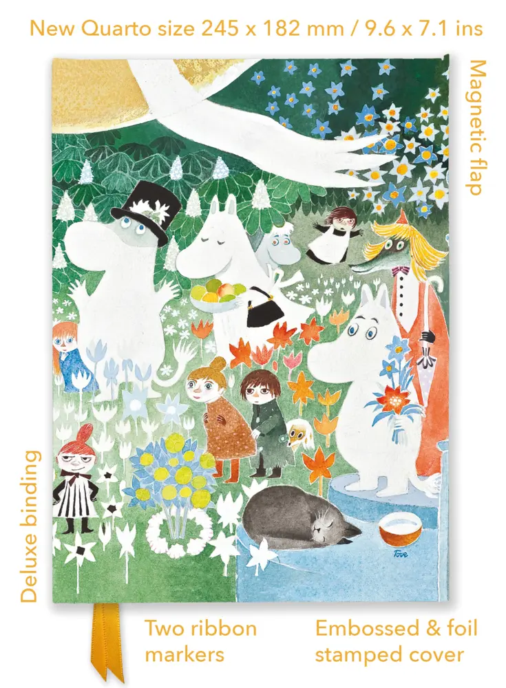 Cover: 9781804179024 | Premium Notizbuch Quartformat: Tove Jansson, Die wundersame Reise...