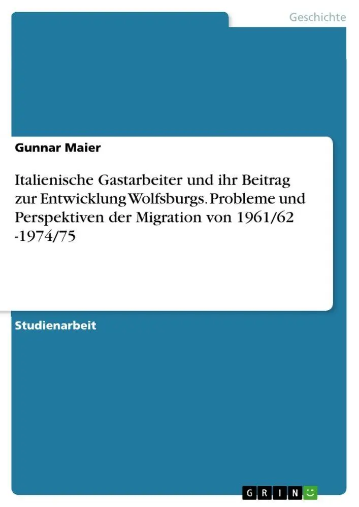 Cover: 9783346439024 | Italienische Gastarbeiter und ihr Beitrag zur Entwicklung...