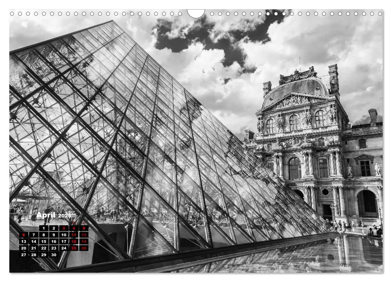Bild: 9783457939024 | Paris-Impressionen in Schwarz-Weiß (Wandkalender 2026 DIN A3 quer),...