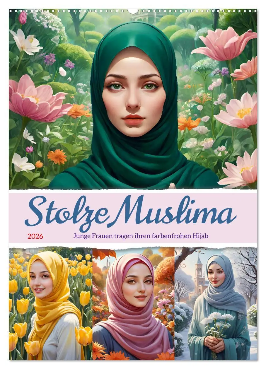 Cover: 9783516269024 | Stolze Muslima (Wandkalender 2026 DIN A2 hoch), CALVENDO...