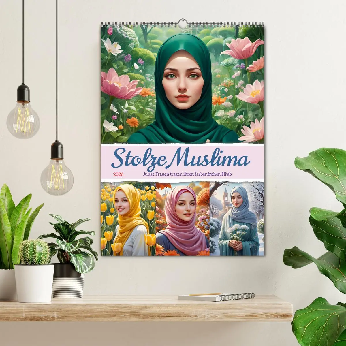 Bild: 9783516269024 | Stolze Muslima (Wandkalender 2026 DIN A2 hoch), CALVENDO...