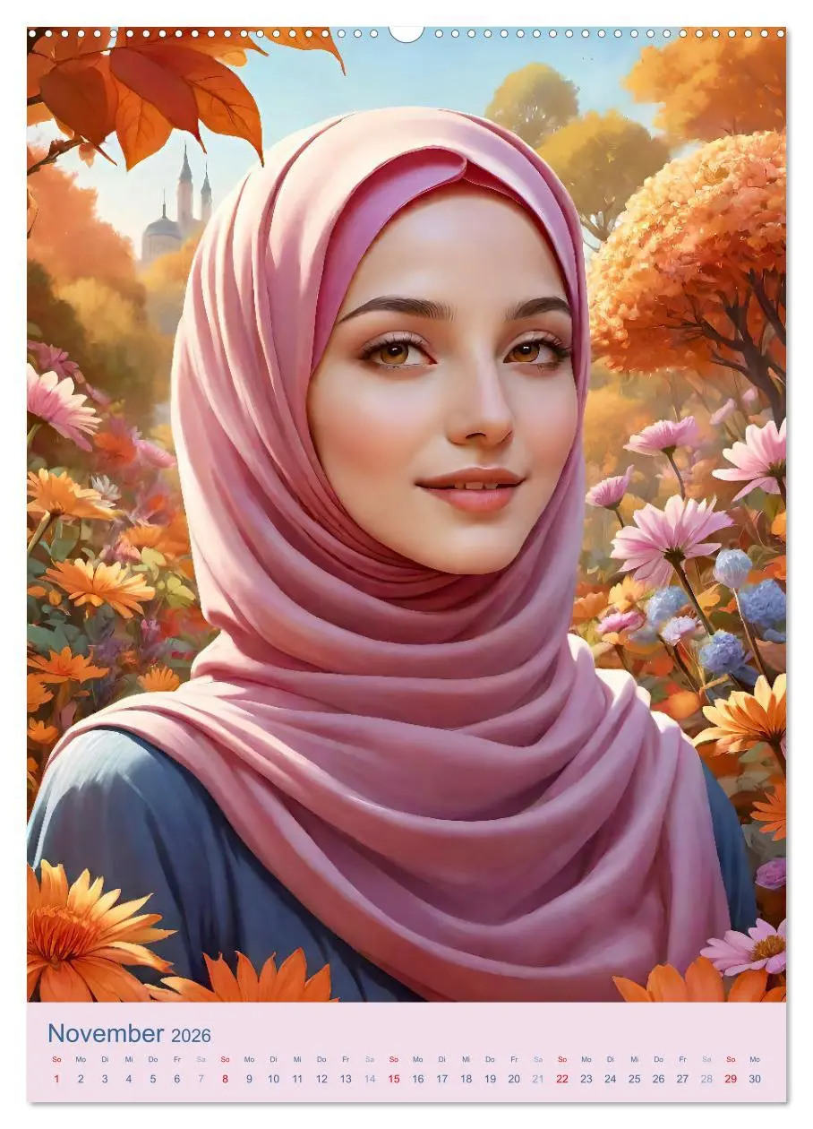 Bild: 9783516269024 | Stolze Muslima (Wandkalender 2026 DIN A2 hoch), CALVENDO...