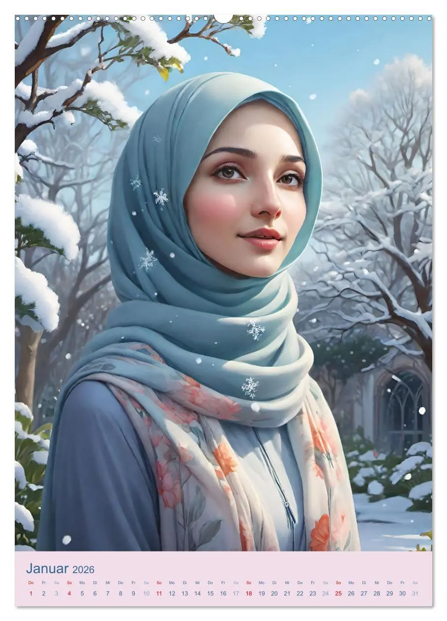 Bild: 9783516269024 | Stolze Muslima (Wandkalender 2026 DIN A2 hoch), CALVENDO...