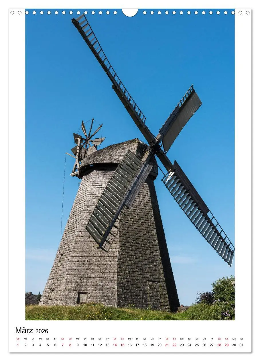 Bild: 9783516409024 | Historische Windmühlen in Minden-Lübbecke (Wandkalender 2026 DIN A3...