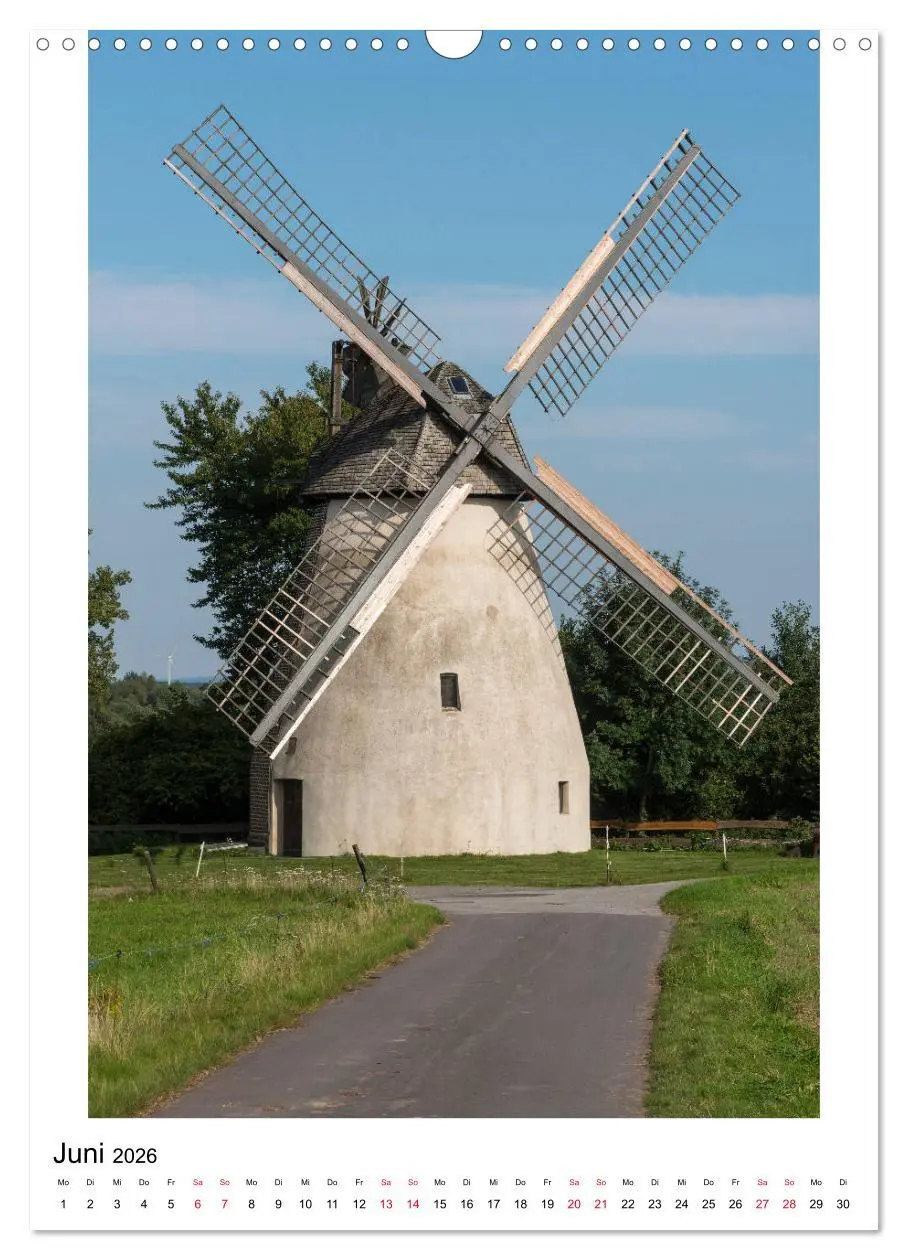 Bild: 9783516409024 | Historische Windmühlen in Minden-Lübbecke (Wandkalender 2026 DIN A3...
