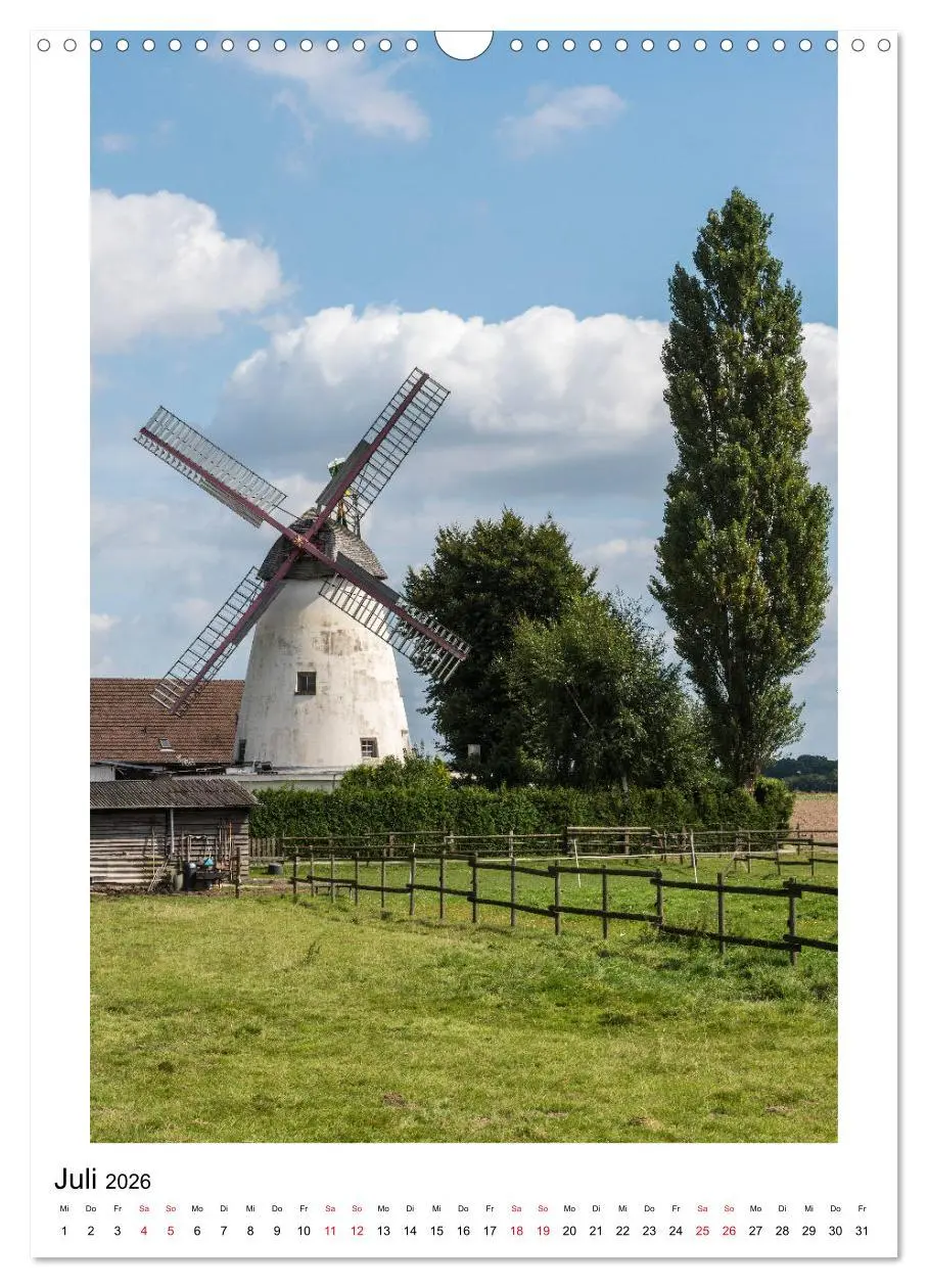 Bild: 9783516409024 | Historische Windmühlen in Minden-Lübbecke (Wandkalender 2026 DIN A3...