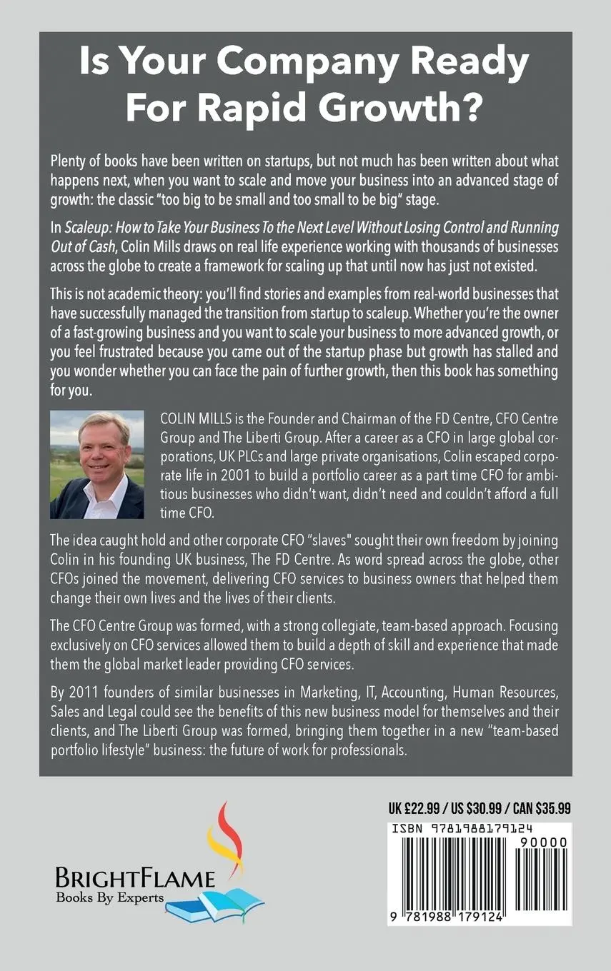 Rückseite: 9781988179124 | Scale Up | Colin Mills | Buch | Englisch | 2016 | BrightFlame Books