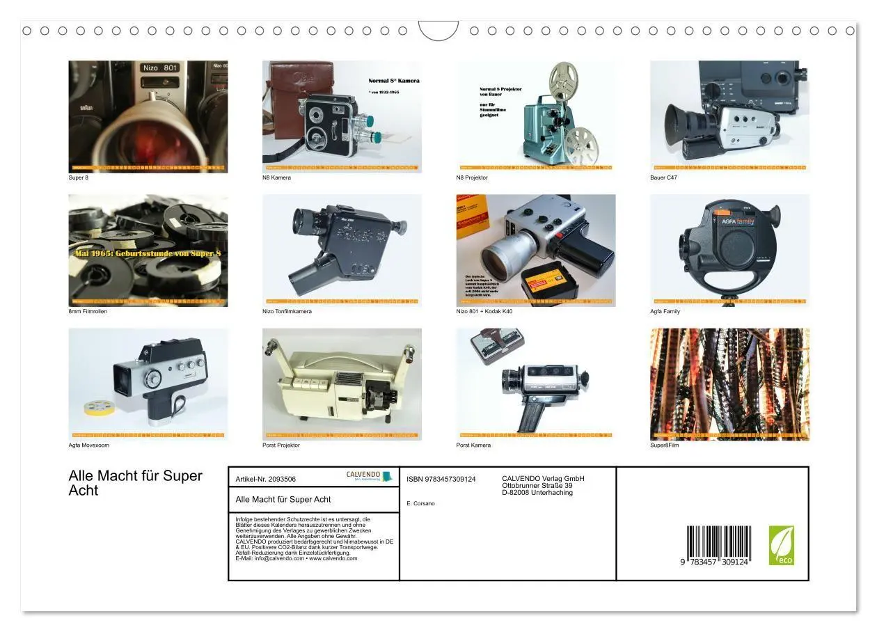 Bild: 9783457309124 | Alle Macht für Super Acht (Wandkalender 2026 DIN A3 quer), CALVENDO...