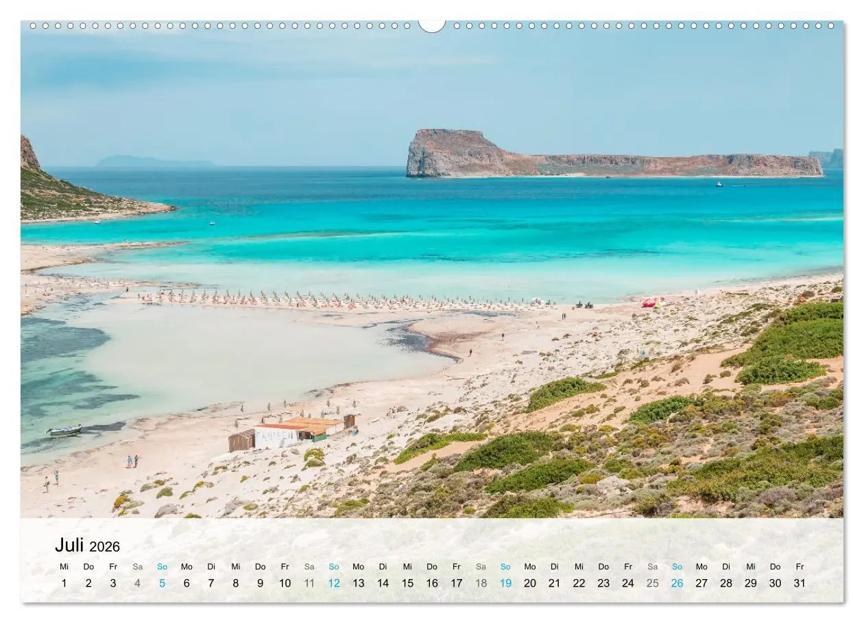 Bild: 9783457549124 | Kreta - Die schönsten Strände (Wandkalender 2026 DIN A2 quer),...