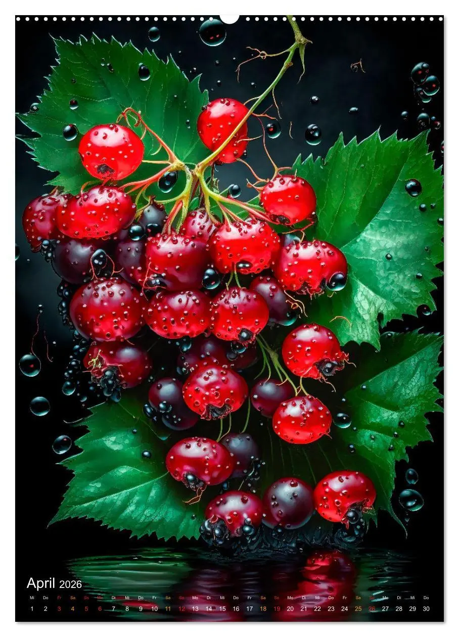 Bild: 9783516329124 | Coole Früchte (hochwertiger Premium Wandkalender 2026 DIN A2 hoch),...