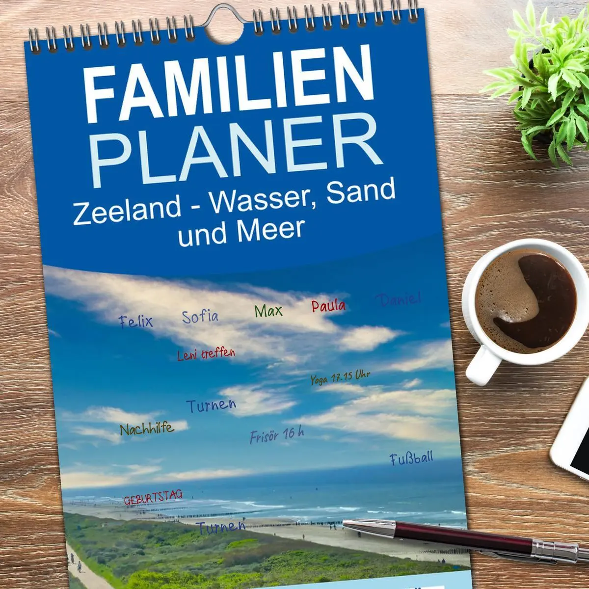 Bild: 9783516499124 | Familienplaner 2026 - Zeeland - Wasser, Sand und Meer mit 5 Spalten...