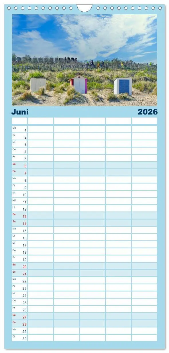 Bild: 9783516499124 | Familienplaner 2026 - Zeeland - Wasser, Sand und Meer mit 5 Spalten...