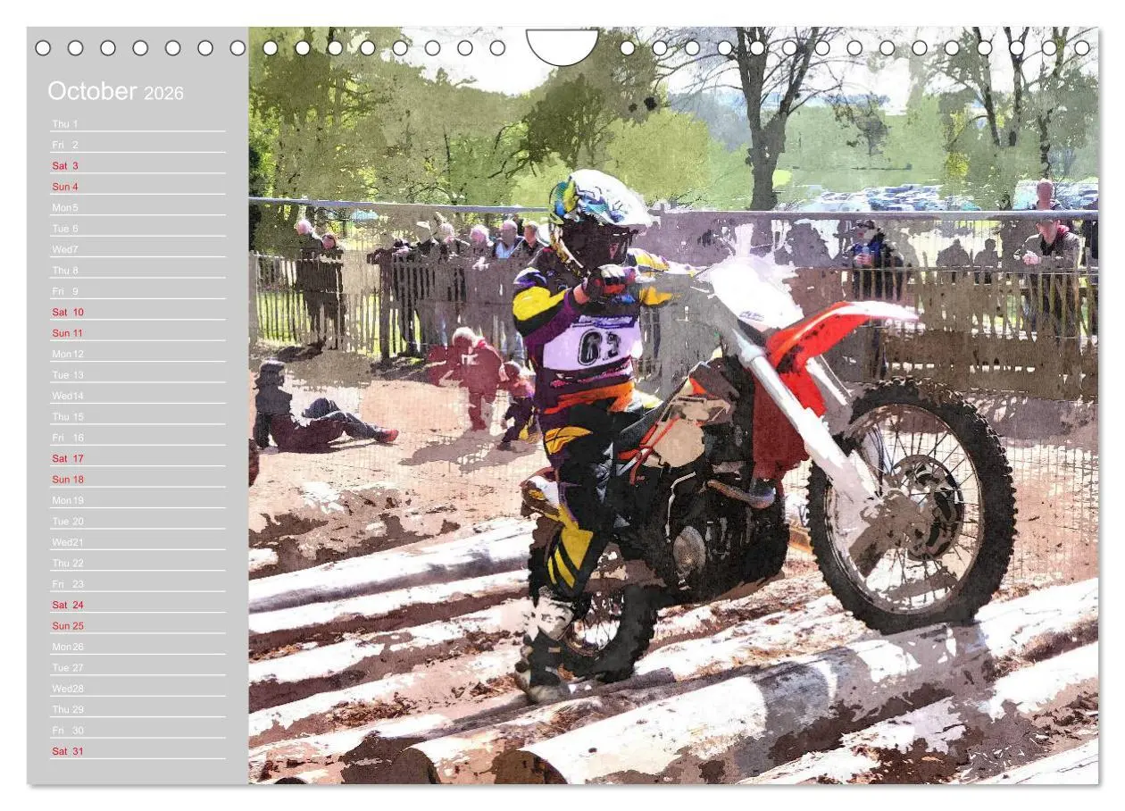 Bild: 9783516569124 | ENDURO RACING 2 (Wall Calendar 2026 DIN A4 landscape), CALVENDO 12...