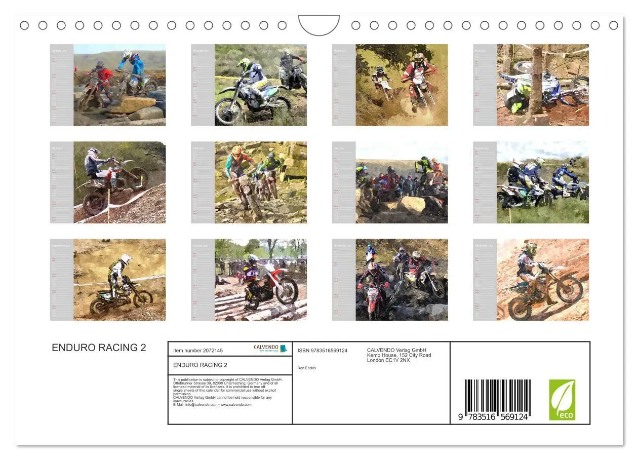 Bild: 9783516569124 | ENDURO RACING 2 (Wall Calendar 2026 DIN A4 landscape), CALVENDO 12...