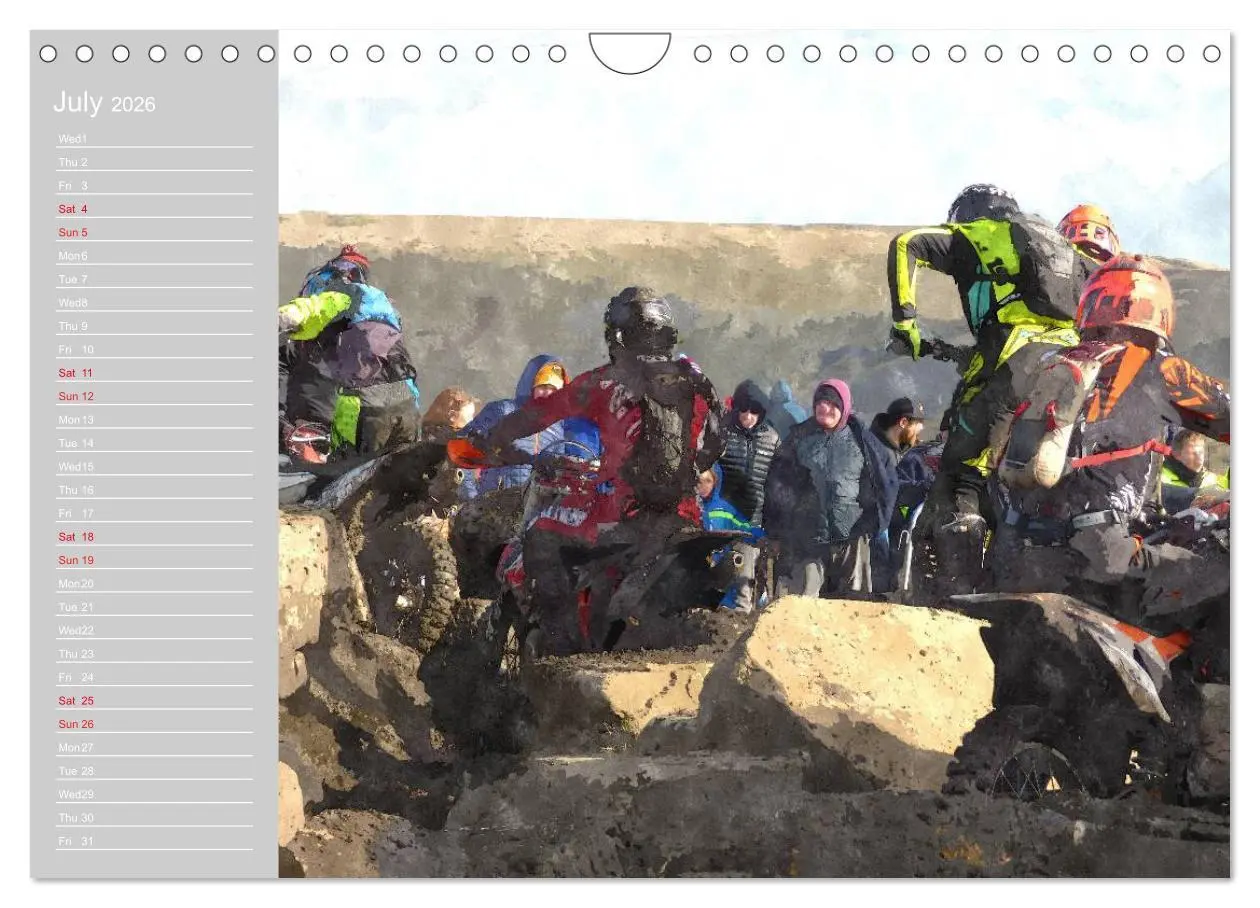 Bild: 9783516569124 | ENDURO RACING 2 (Wall Calendar 2026 DIN A4 landscape), CALVENDO 12...