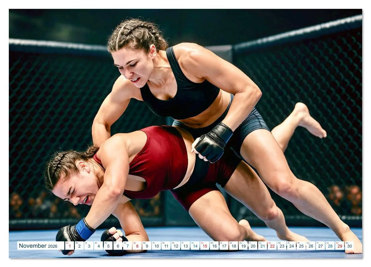 Bild: 9783516639124 | MMA Mixed Martial Arts (Tischkalender 2026 DIN A5 quer), CALVENDO...