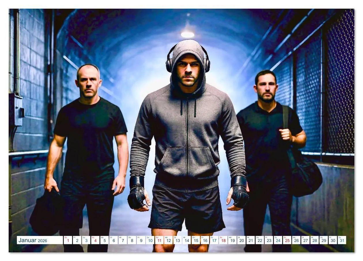 Bild: 9783516639124 | MMA Mixed Martial Arts (Tischkalender 2026 DIN A5 quer), CALVENDO...