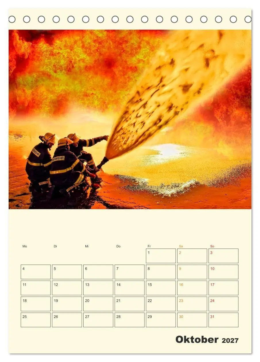 Bild: 9783569349124 | Feuerwehr - der Kalender (Tischkalender 2027 DIN A5 hoch), CALVENDO...
