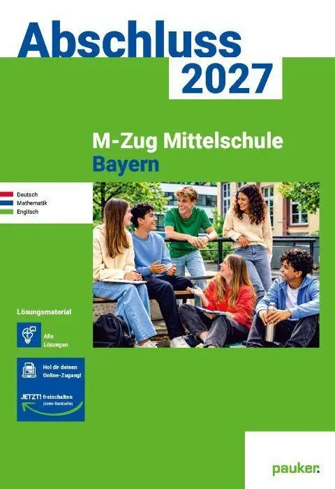 Cover: 9783889979124 | pauker. Lösungen - M-Zug Mittelschule Bayern 2027 | Verlag | Buch
