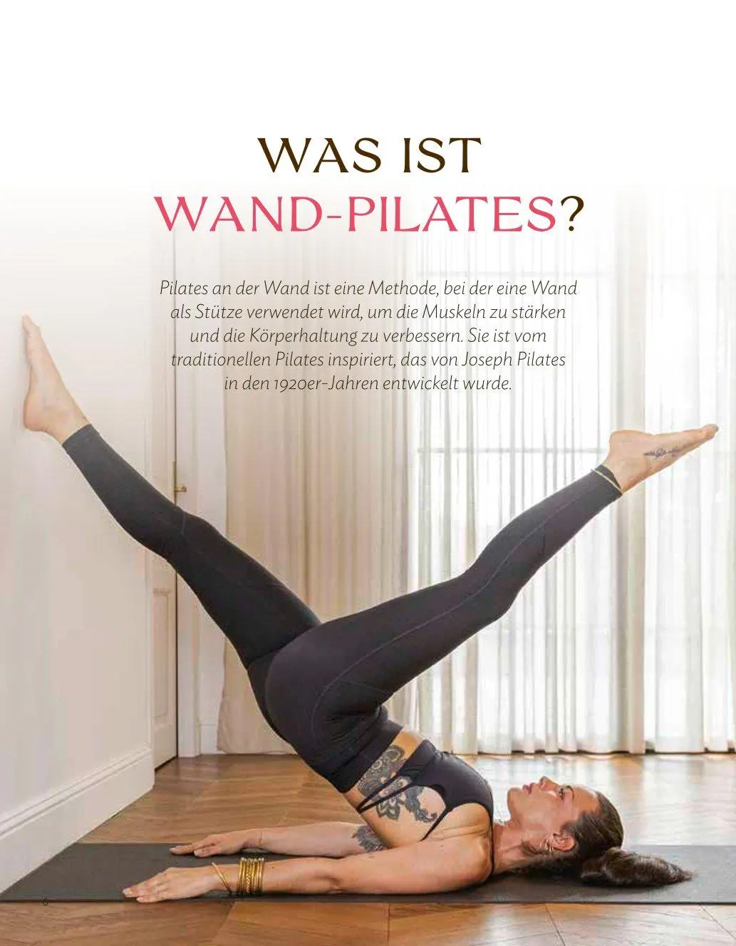 Bild: 9783966649124 | Wand-Pilates - Topfit in 28 Tagen | Marine Pelligrini | Taschenbuch