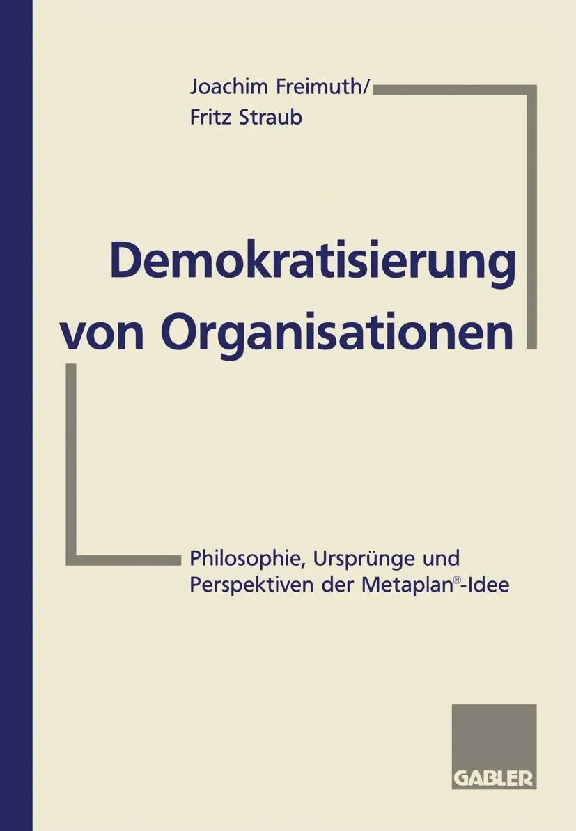 Cover: 9783409189224 | Demokratisierung von Organisationen | Joachim Freimuth | Taschenbuch