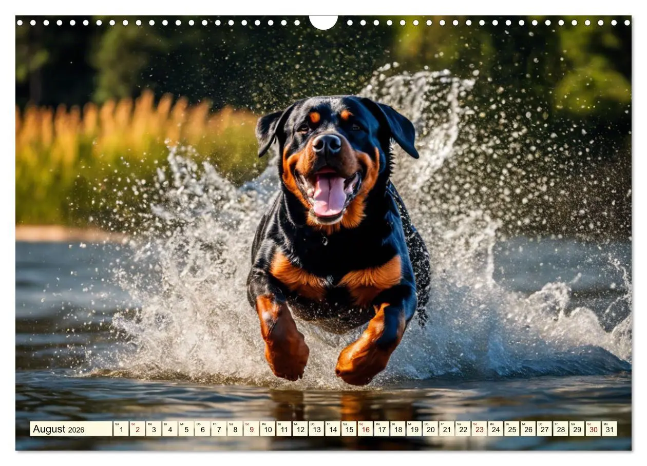 Bild: 9783457399224 | Rottweiler - die Beschützer (Wandkalender 2026 DIN A3 quer),...