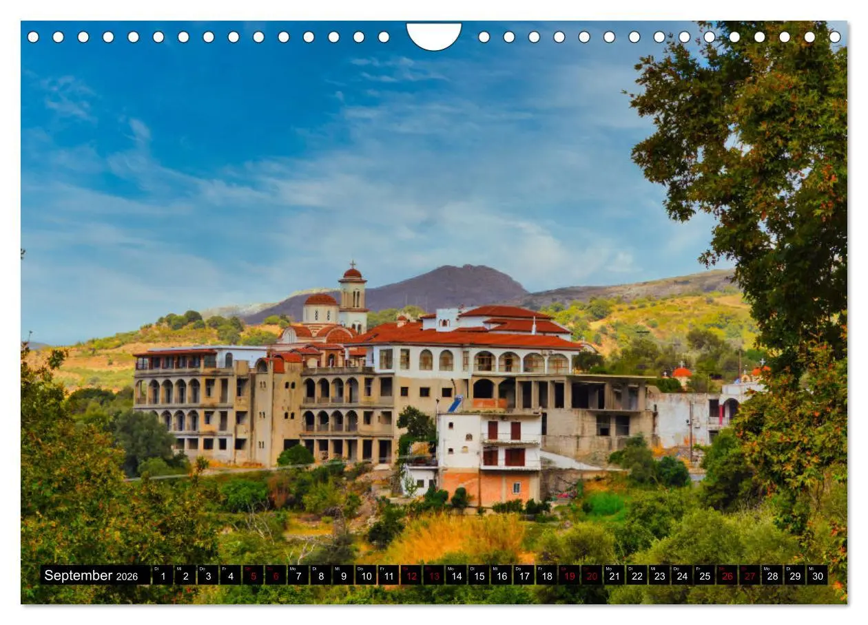 Bild: 9783457539224 | Klöster und Kirchen auf Kreta (Wandkalender 2026 DIN A4 quer),...