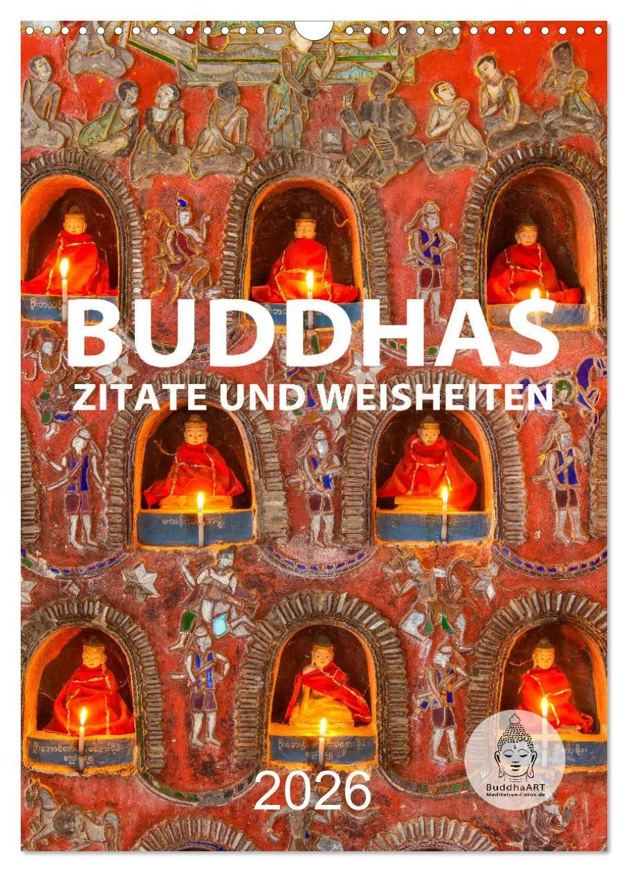 Cover: 9783516319224 | Buddhas Zitate und Weisheiten (Wandkalender 2026 DIN A3 hoch),...
