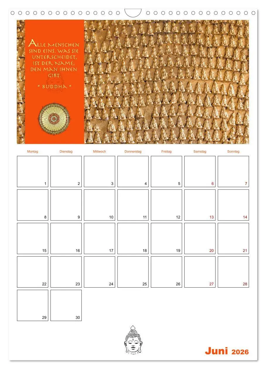 Bild: 9783516319224 | Buddhas Zitate und Weisheiten (Wandkalender 2026 DIN A3 hoch),...